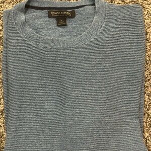 Banana Republic Men's Blue Crewneck Sweater
